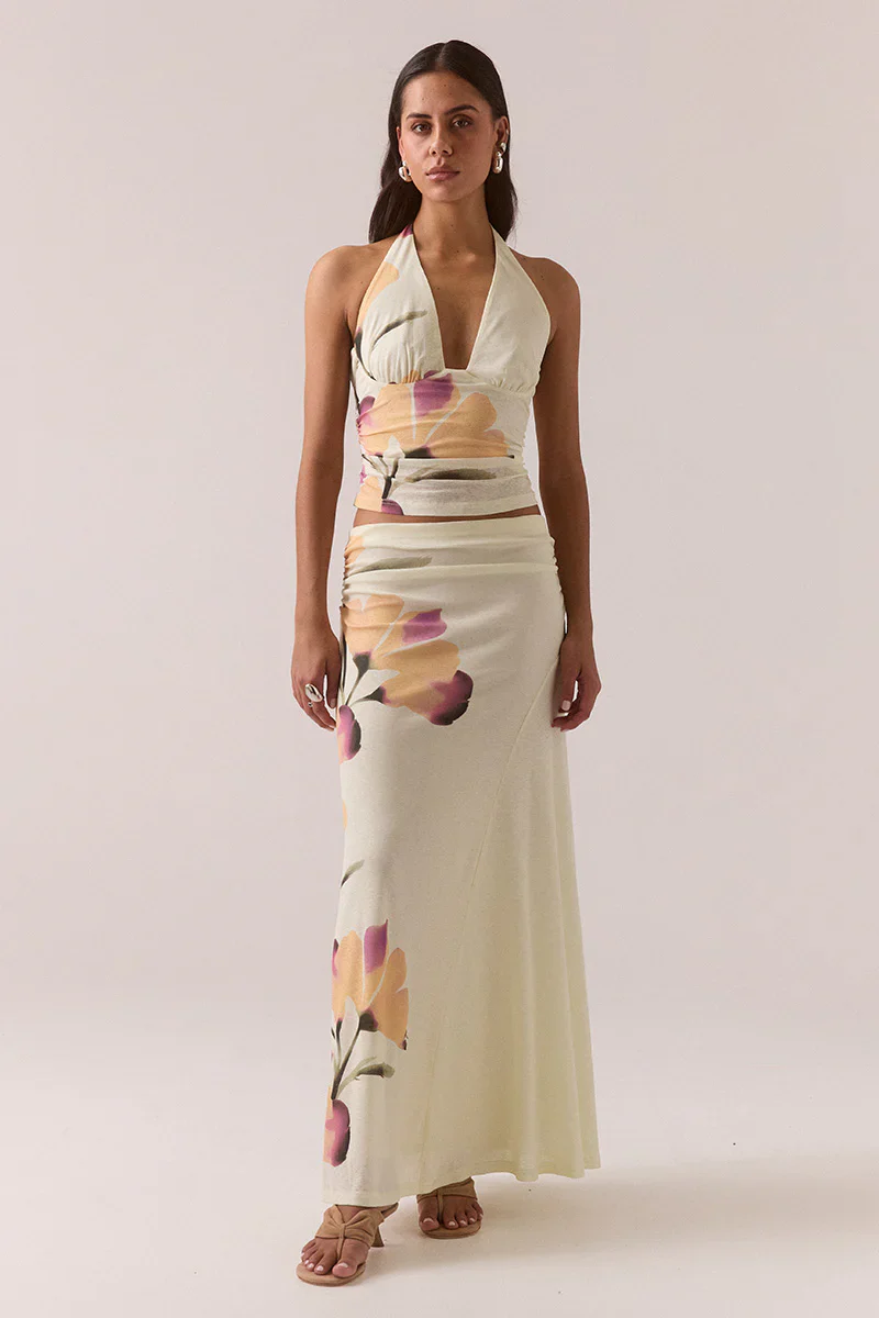 SOVERE Womens Akanni Skirt in Golden - Image 2