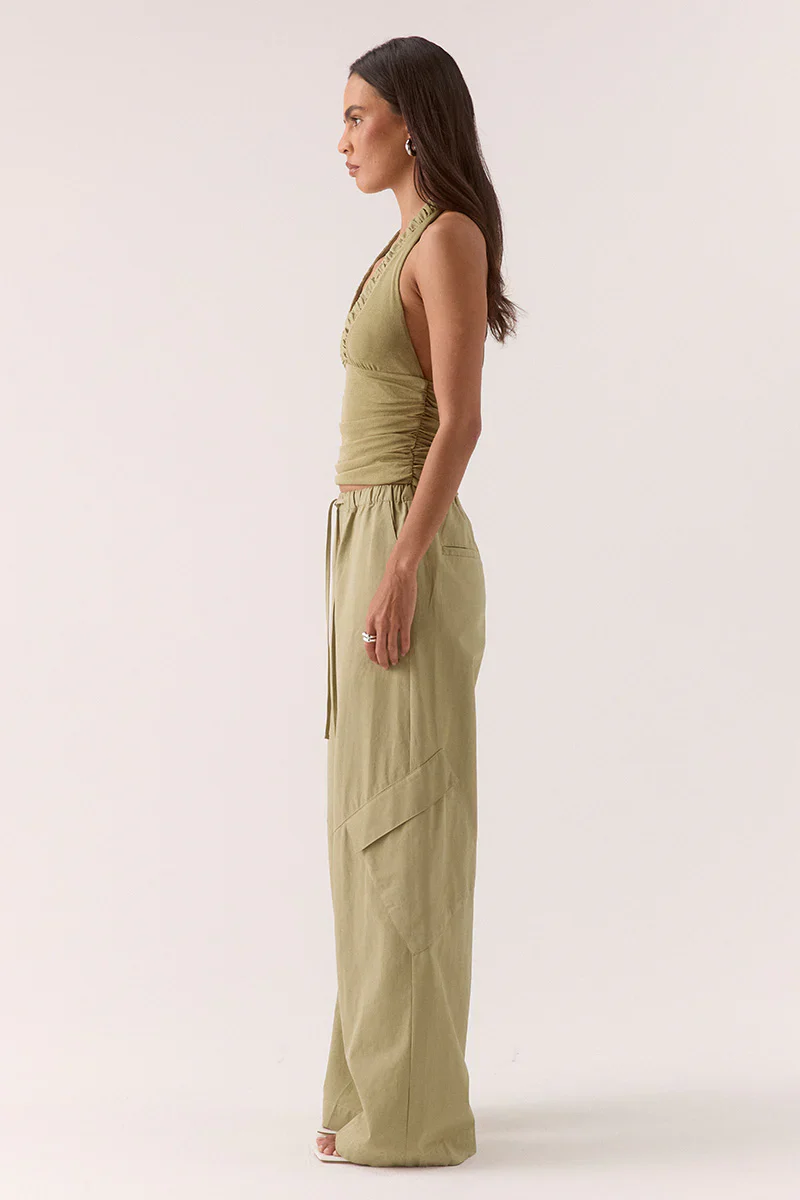 SOVERE Womens Dex Pant in Soft Khaki - Image 3