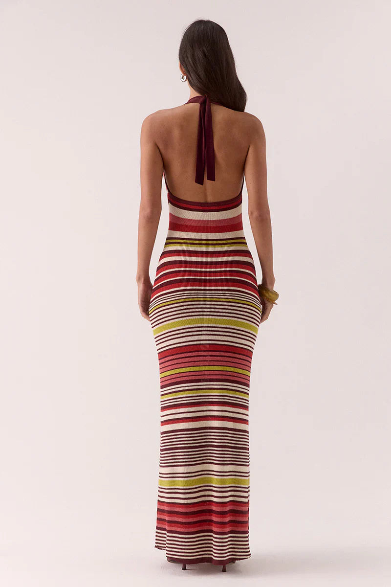 SOVERE Womens Pandora Knit Dress in Stripe - Image 5
