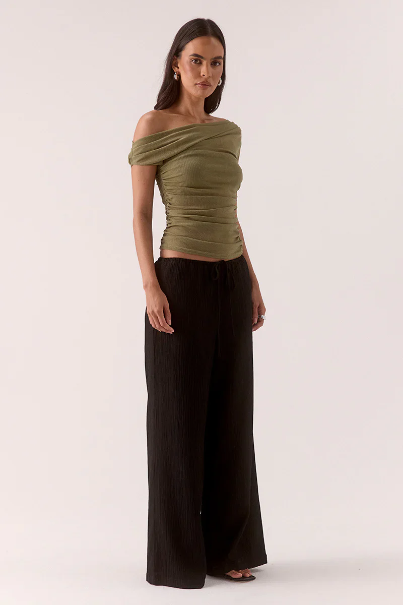 SOVERE Womens Zeya Top in Soft Khaki - Image 4