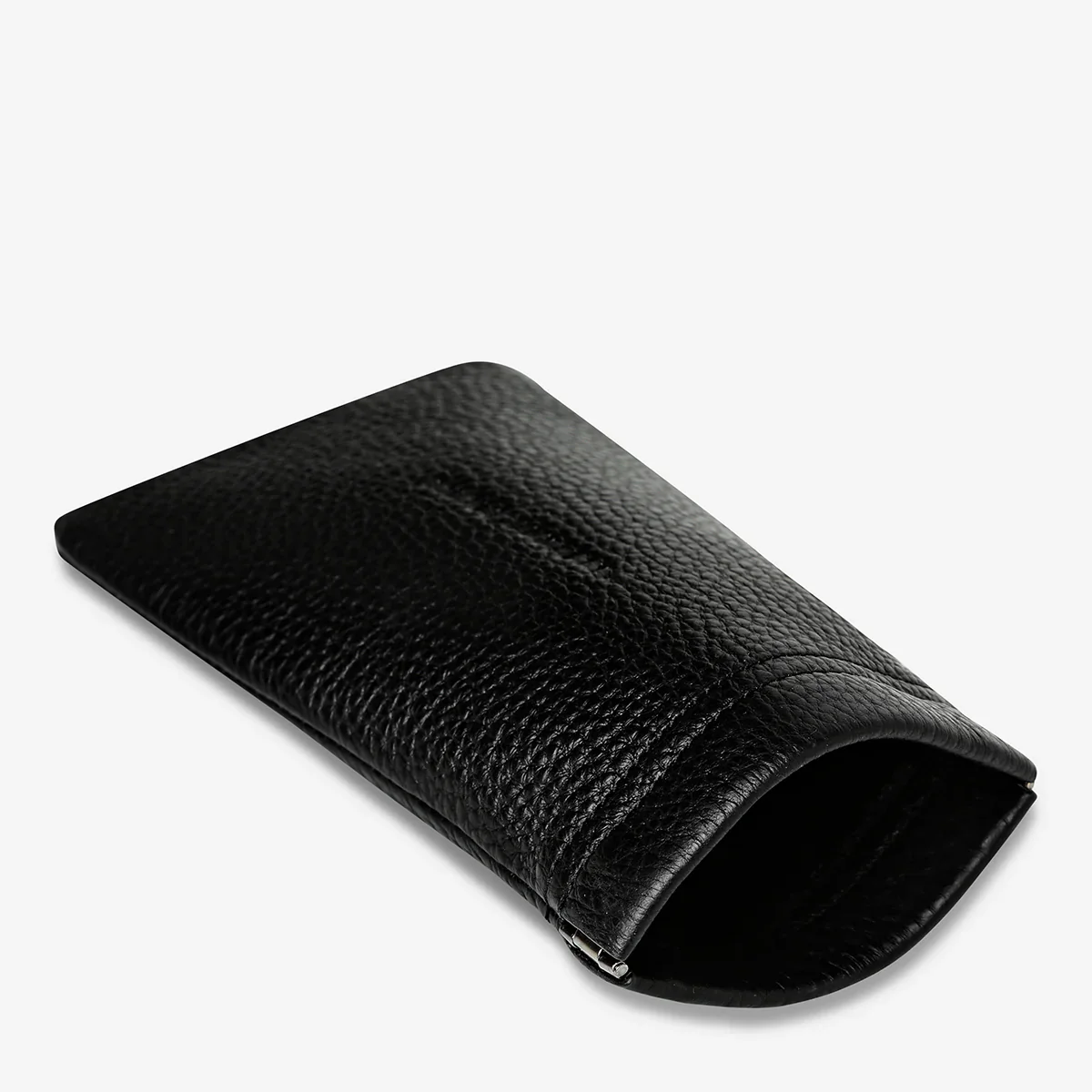 STATUS ANXIETY Keepsake Sunglasses Case in Black Leather - Image 3