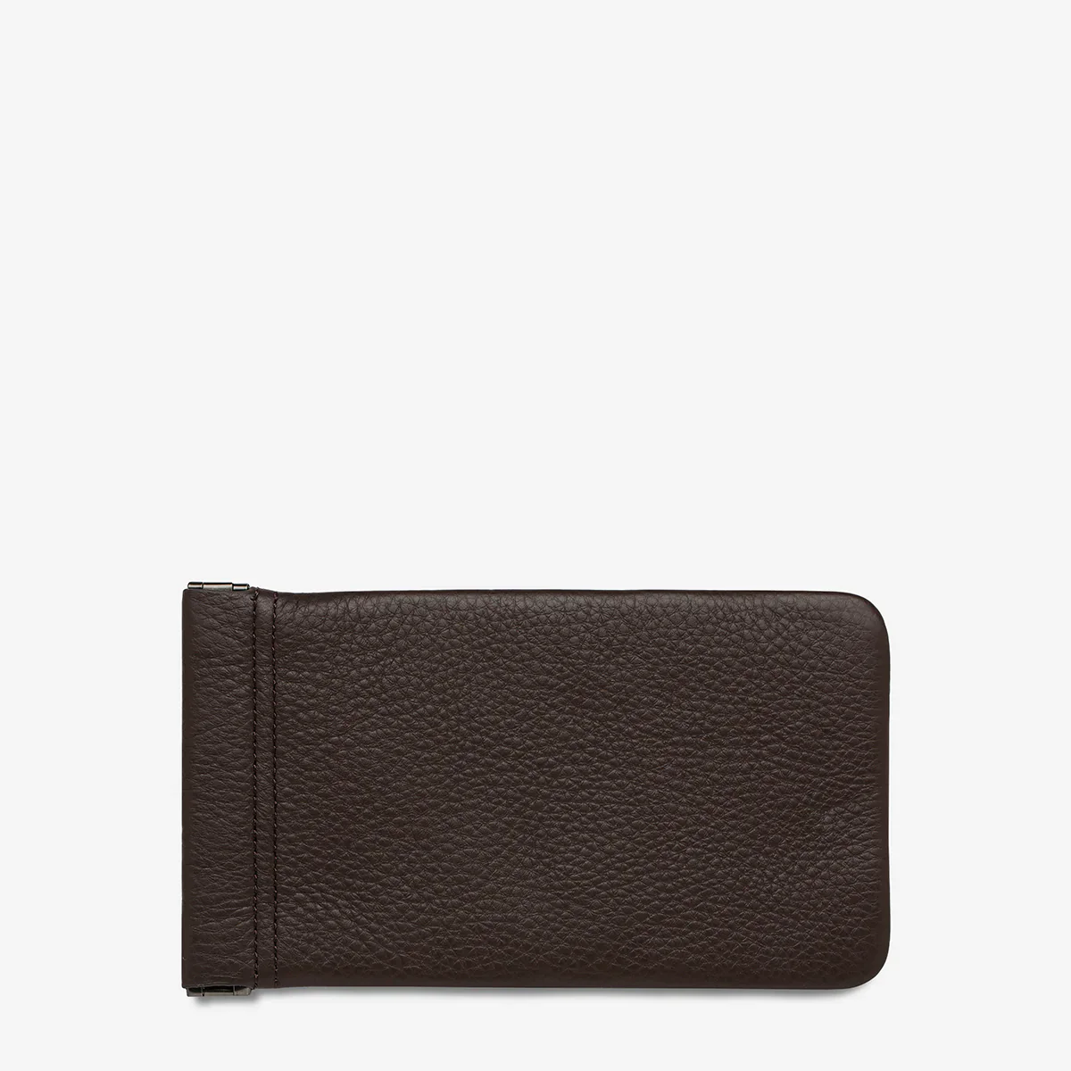 STATUS ANXIETY Keepsake Sunglasses Case in Cocoa Leather - Image 3