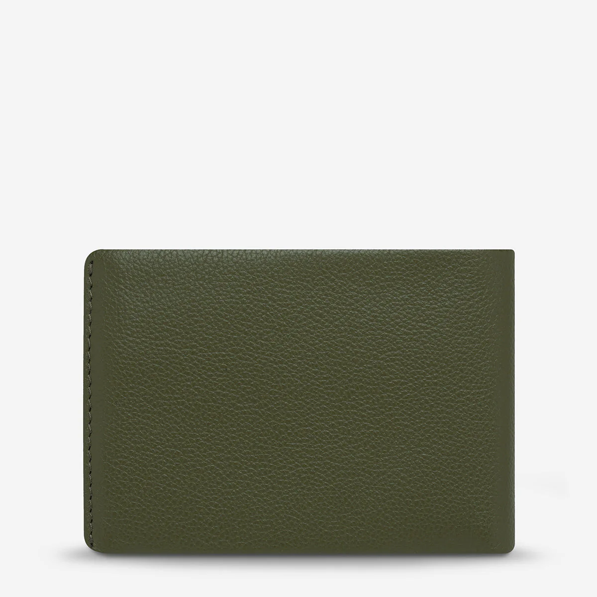 STATUS ANXIETY Mens Jonah Leather Wallet Khaki - Image 5