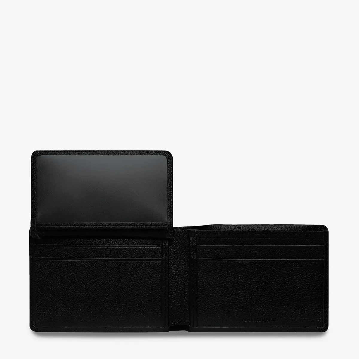Status Anxiety MENS JONAH WALLET BLACK LEATHER - Image 3