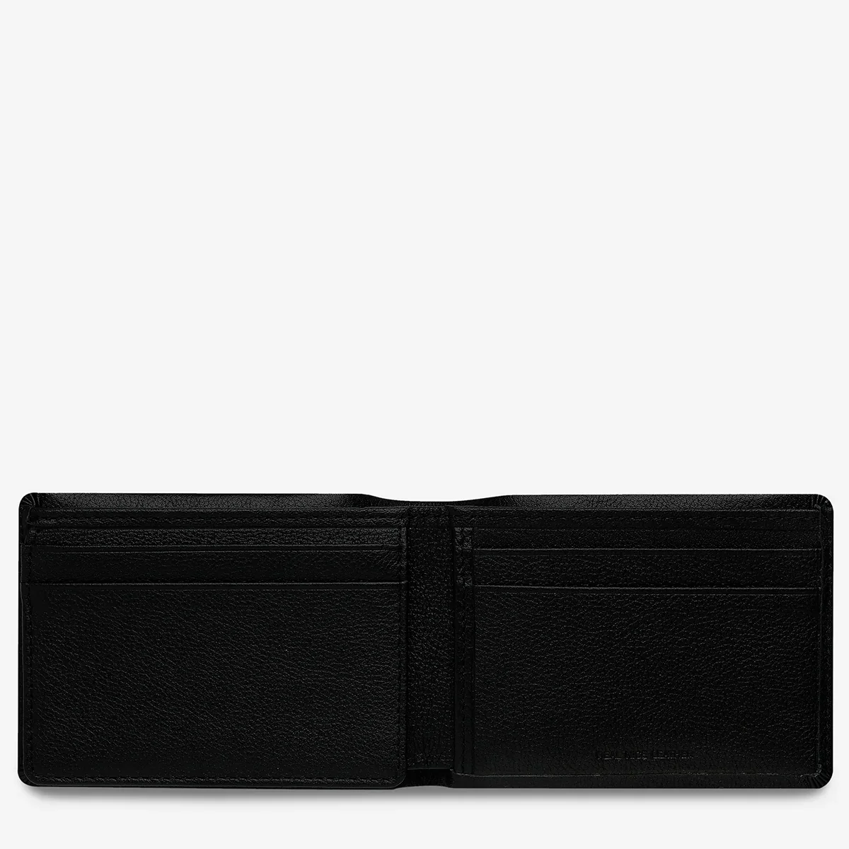 Status Anxiety MENS JONAH WALLET BLACK LEATHER - Image 4