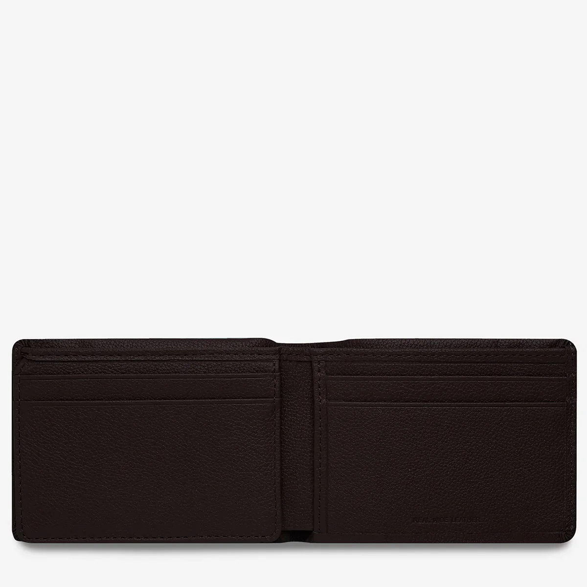 Status Anxiety MENS JONAH WALLET CHOCOLATE LEATHER - Image 3