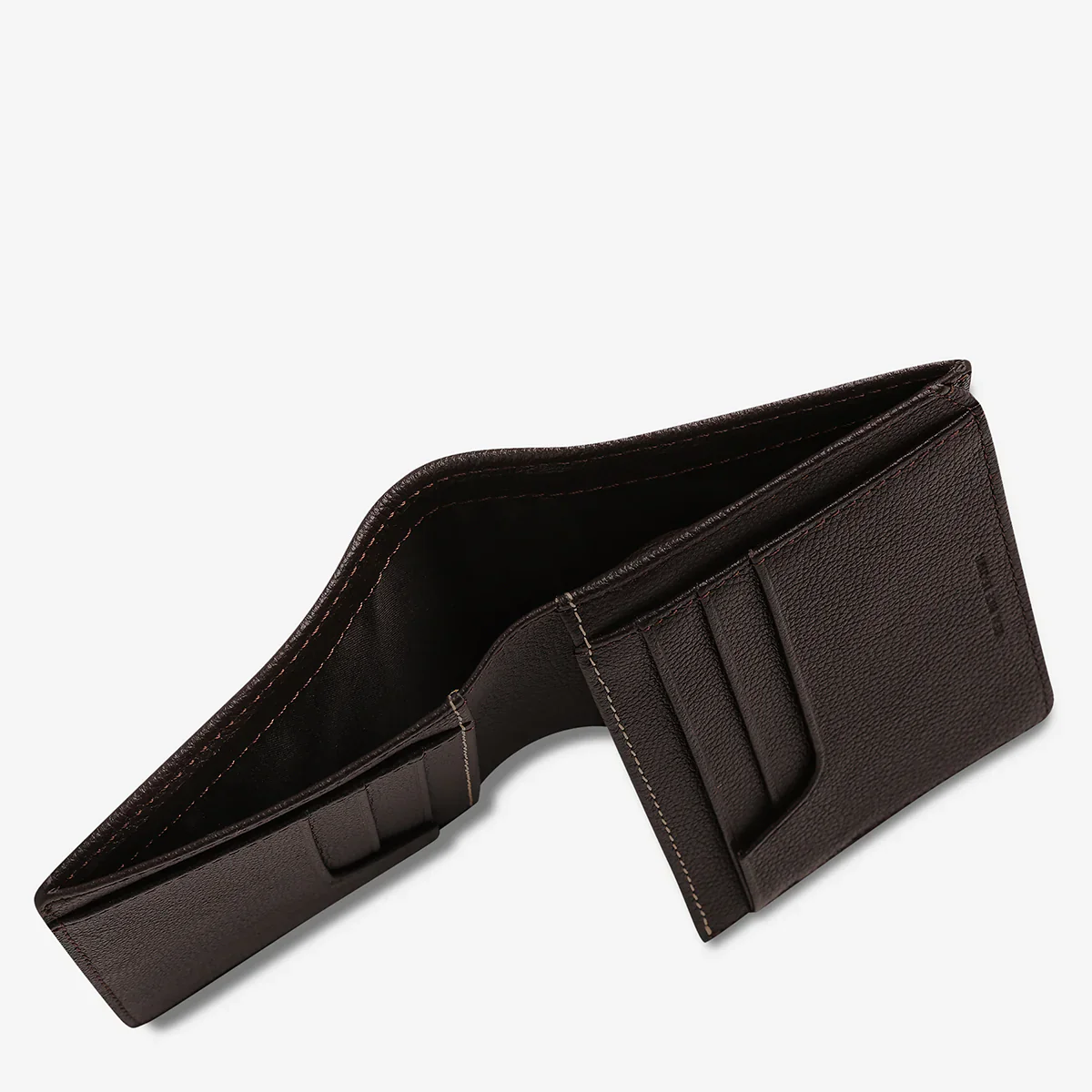 Status Anxiety MENS NATHANIEL WALLET CHOCOLOATE LEATHER - Image 3