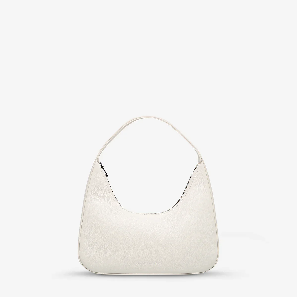 STATUS ANXIETY Womens Aurora Leather Bag - Chalk - Image 3