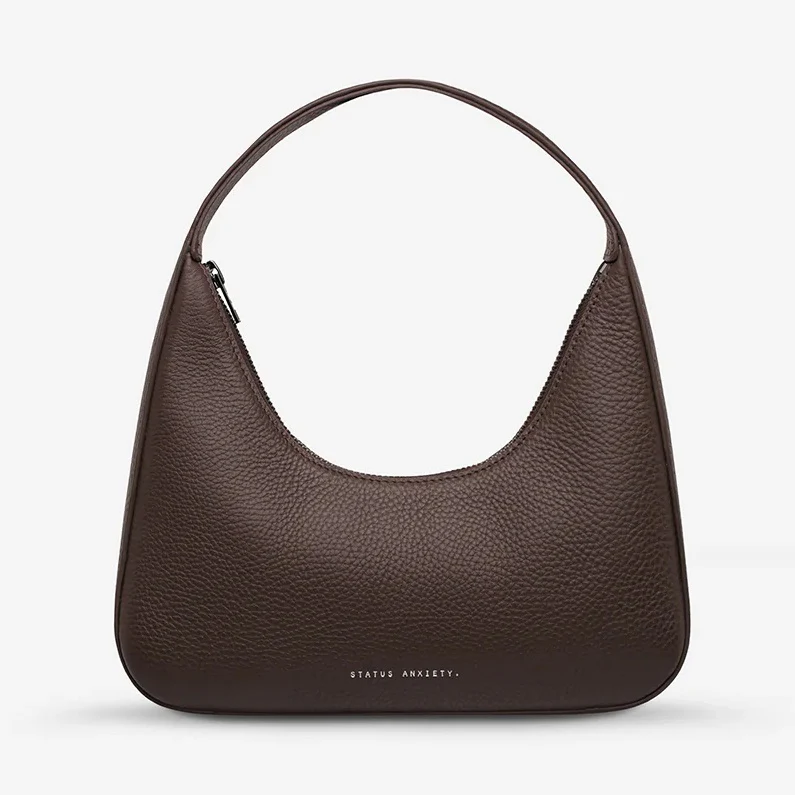 STATUS ANXIETY Womens Aurora Leather Bag - Cocoa - Image 11