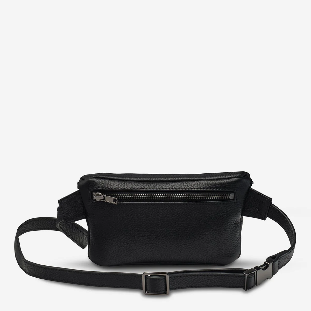STATUS ANXIETY Womens Best Lies Leather Bum Bag - Black - Image 2