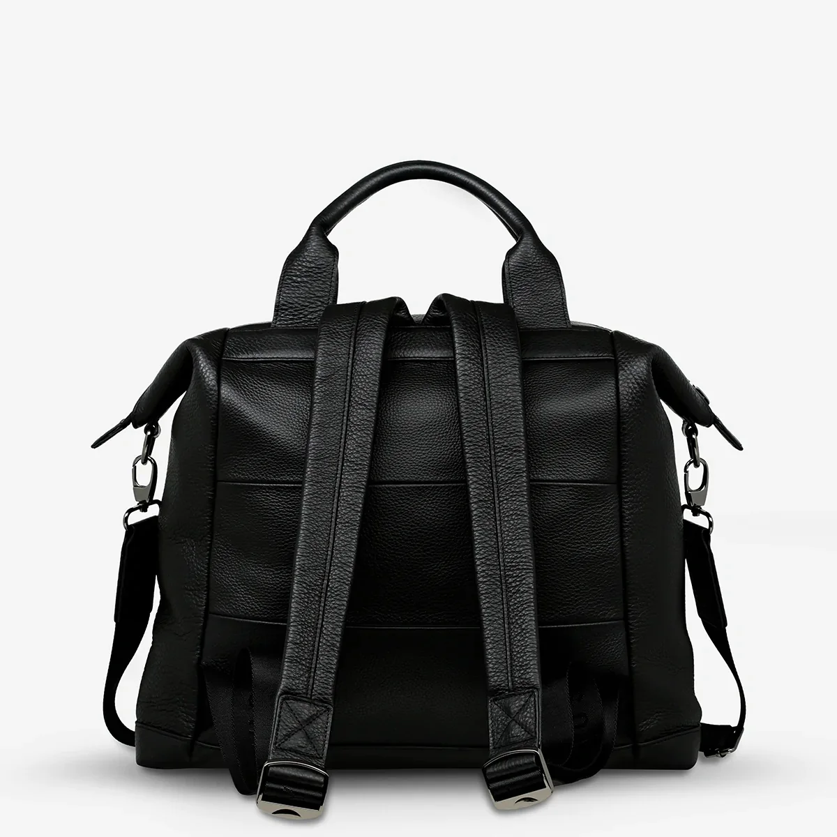 STATUS ANXIETY Womens Comes In Waves Black Leather Bag - Image 4