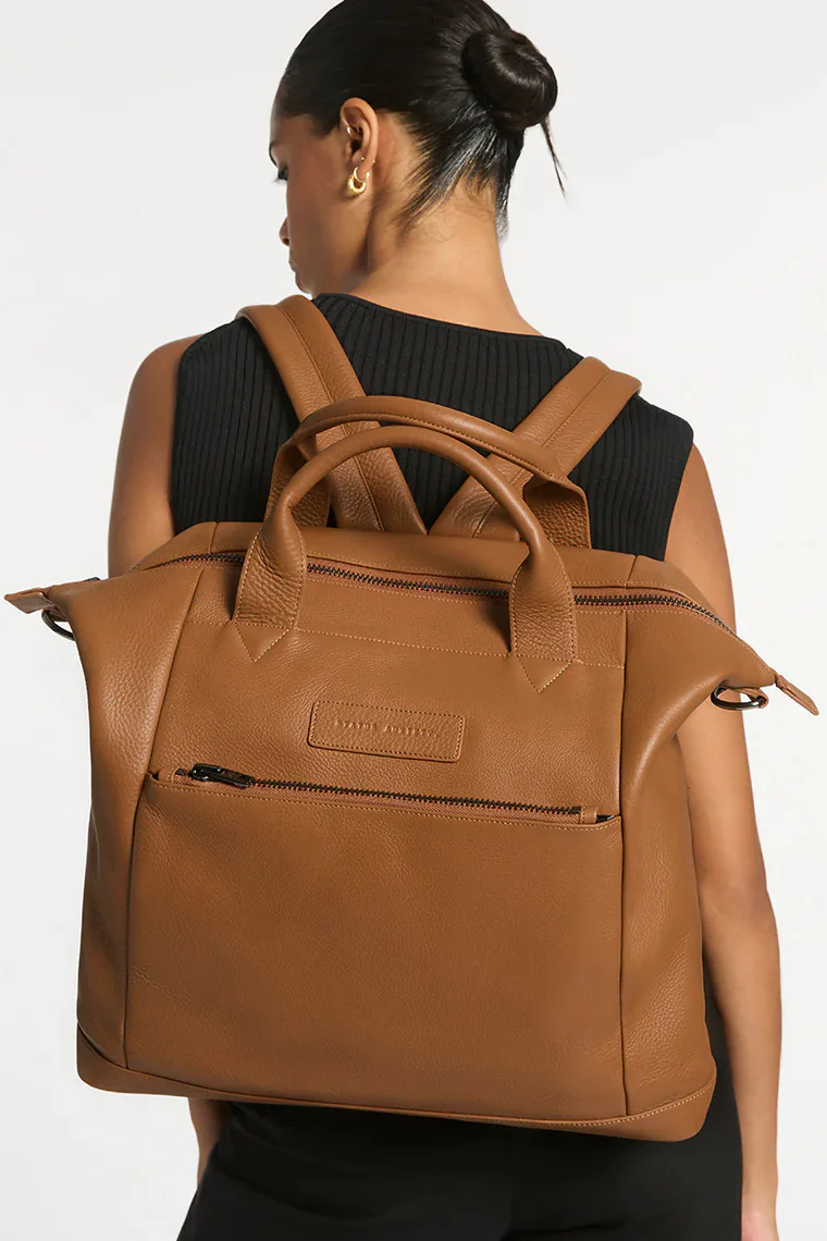 STATUS ANXIETY Womens Comes In Waves Leather Bag - Camel