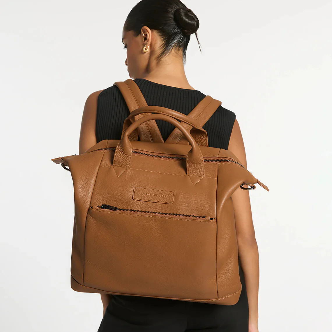 STATUS ANXIETY Womens Comes In Waves Leather Bag - Camel - Image 11