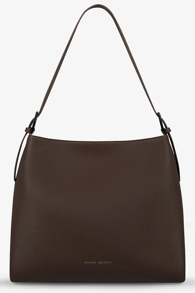STATUS ANXIETY Womens Forget About It Leather Bag – Cocoa