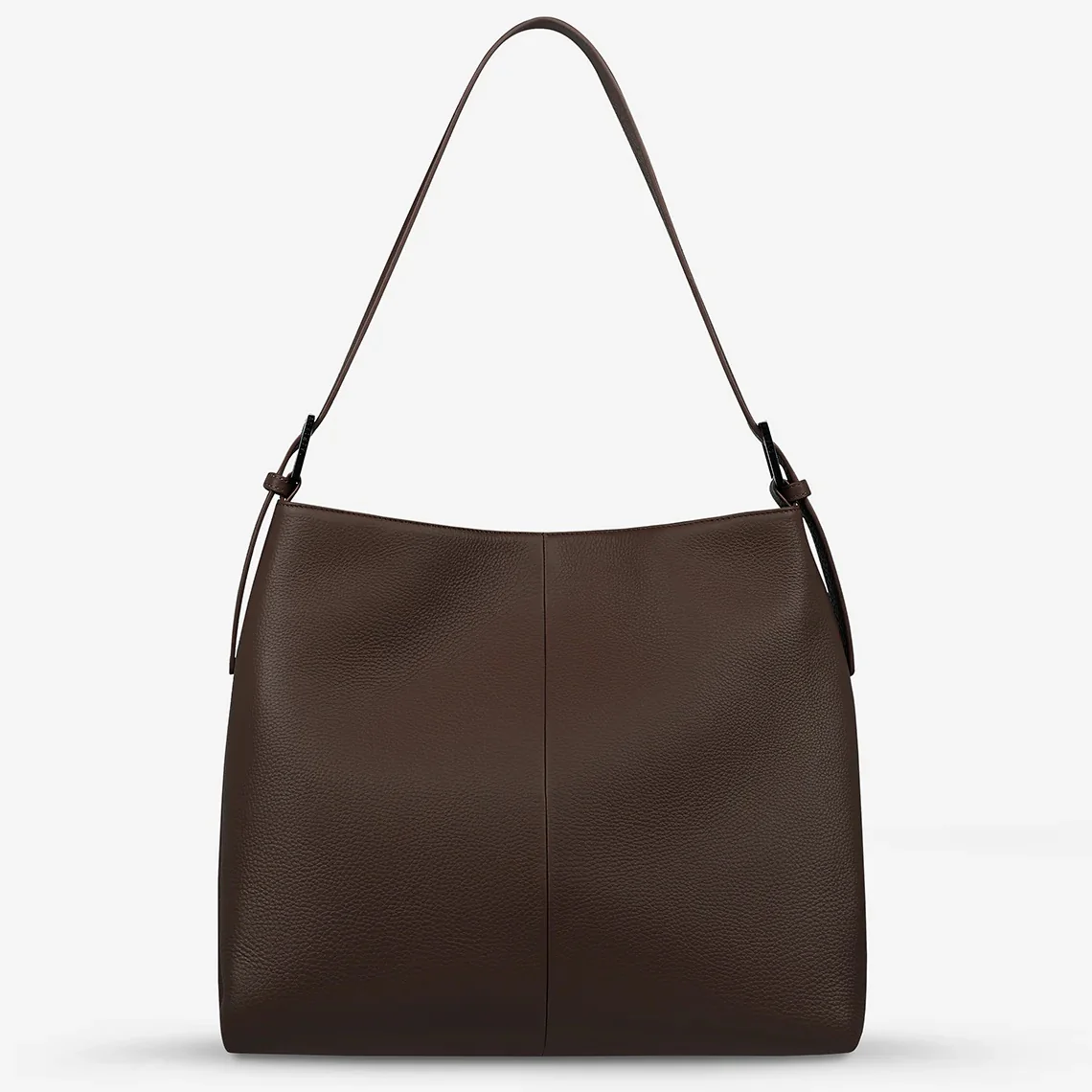 STATUS ANXIETY Womens Forget About It Leather Bag – Cocoa - Image 4