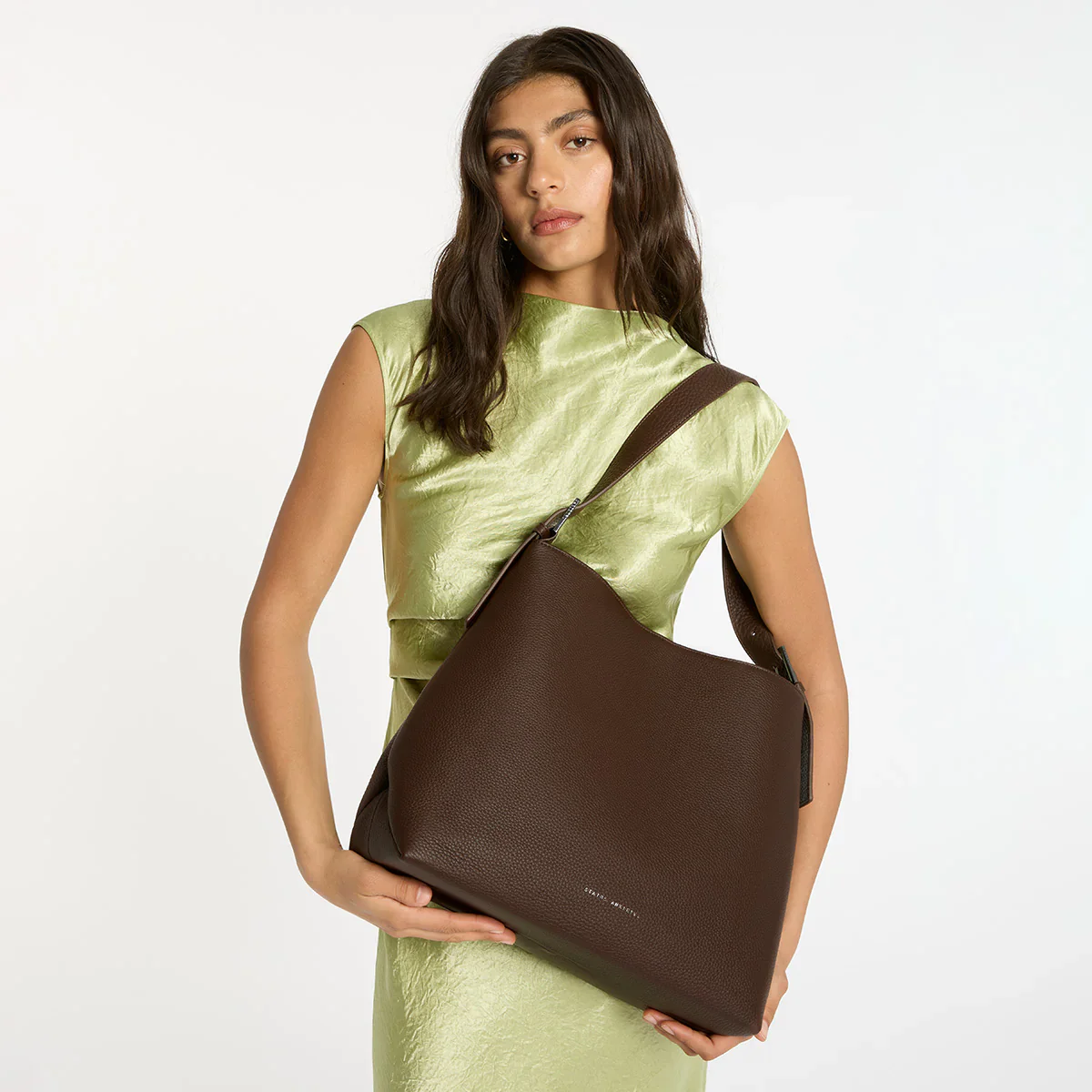 STATUS ANXIETY Womens Forget About It Leather Bag – Cocoa - Image 9