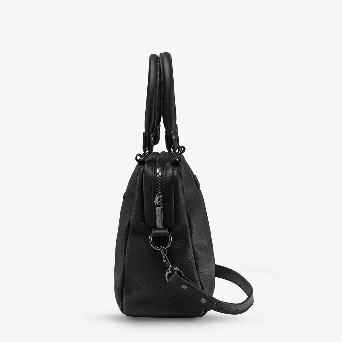 Status Anxiety WOMENS LAST MOUNTAINS LEATHER BAG BLACK - Image 5