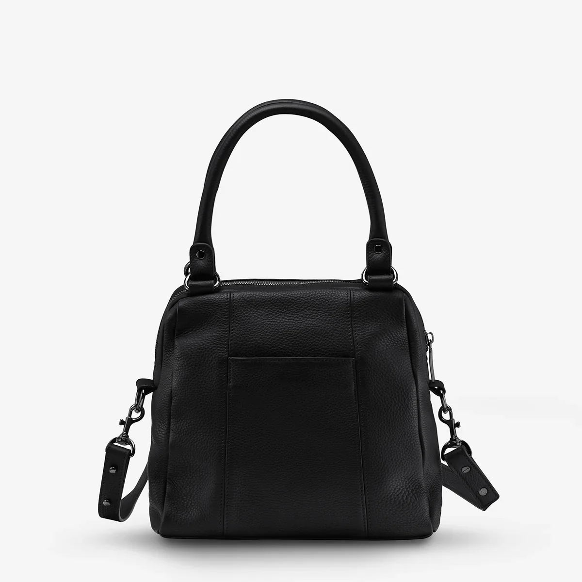 Status Anxiety WOMENS LAST MOUNTAINS LEATHER BAG BLACK - Image 6