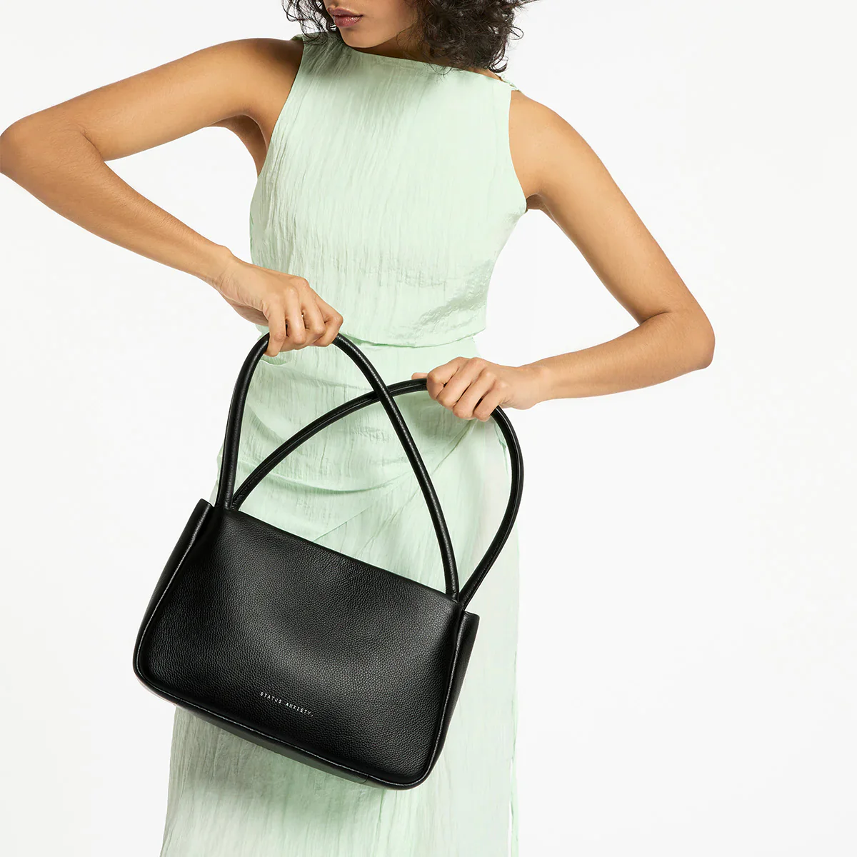 STATUS ANXIETY Womens Light Of Day Leather Bag - Black - Image 11