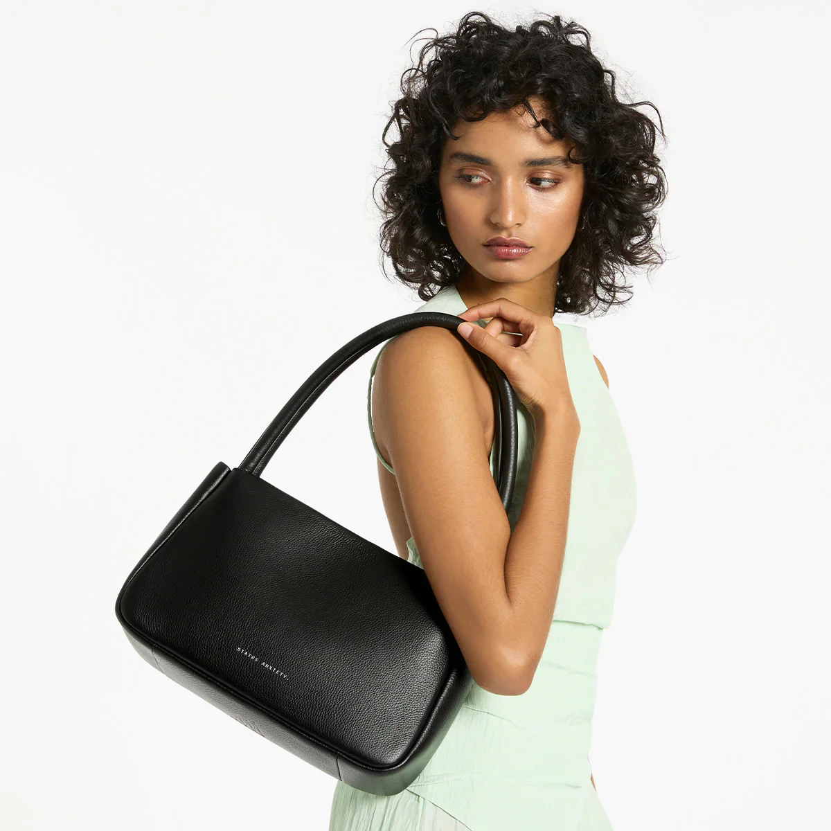 STATUS ANXIETY Womens Light Of Day Leather Bag - Black - Image 9