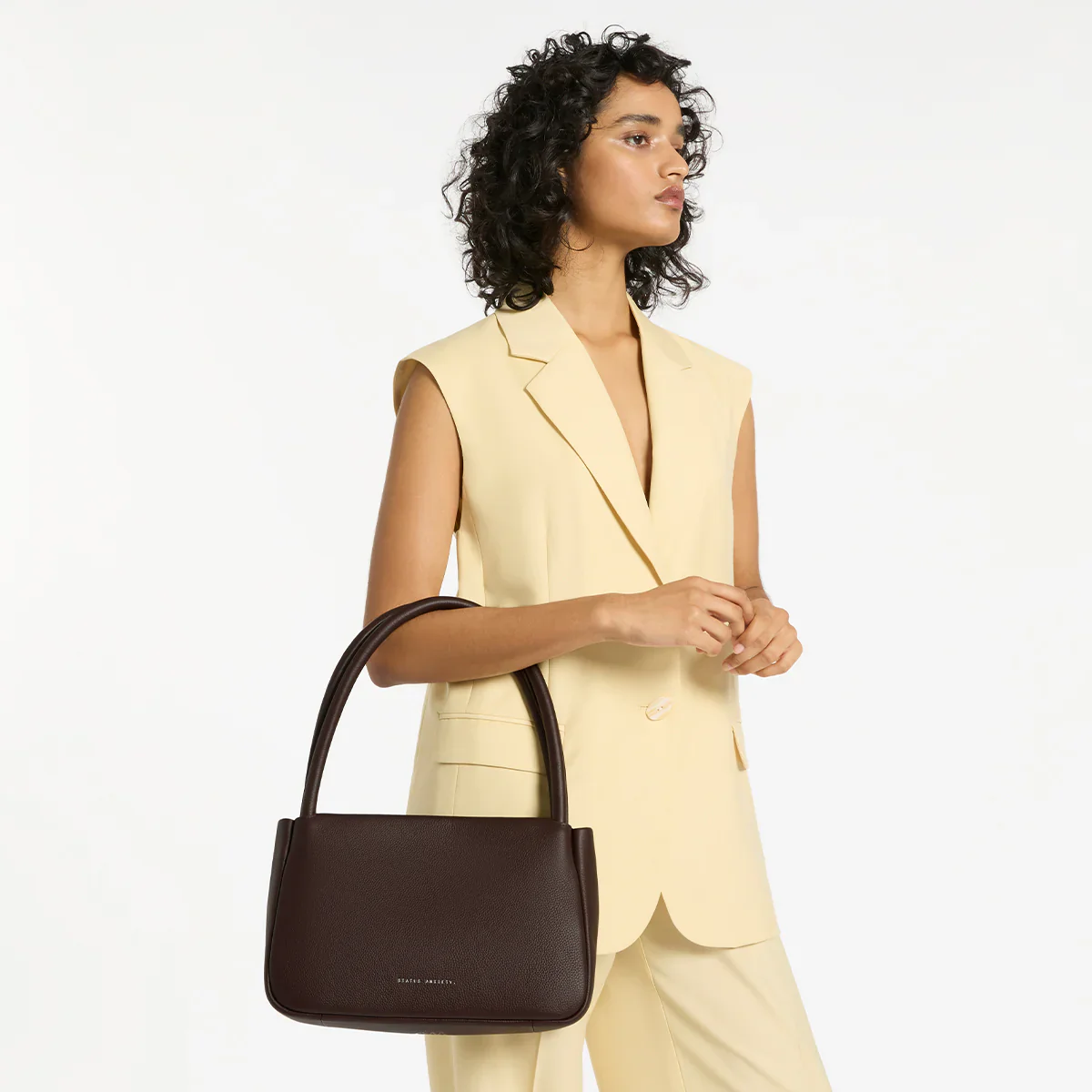 STATUS ANXIETY Womens Light Of Day Leather Bag - Cocoa - Image 7