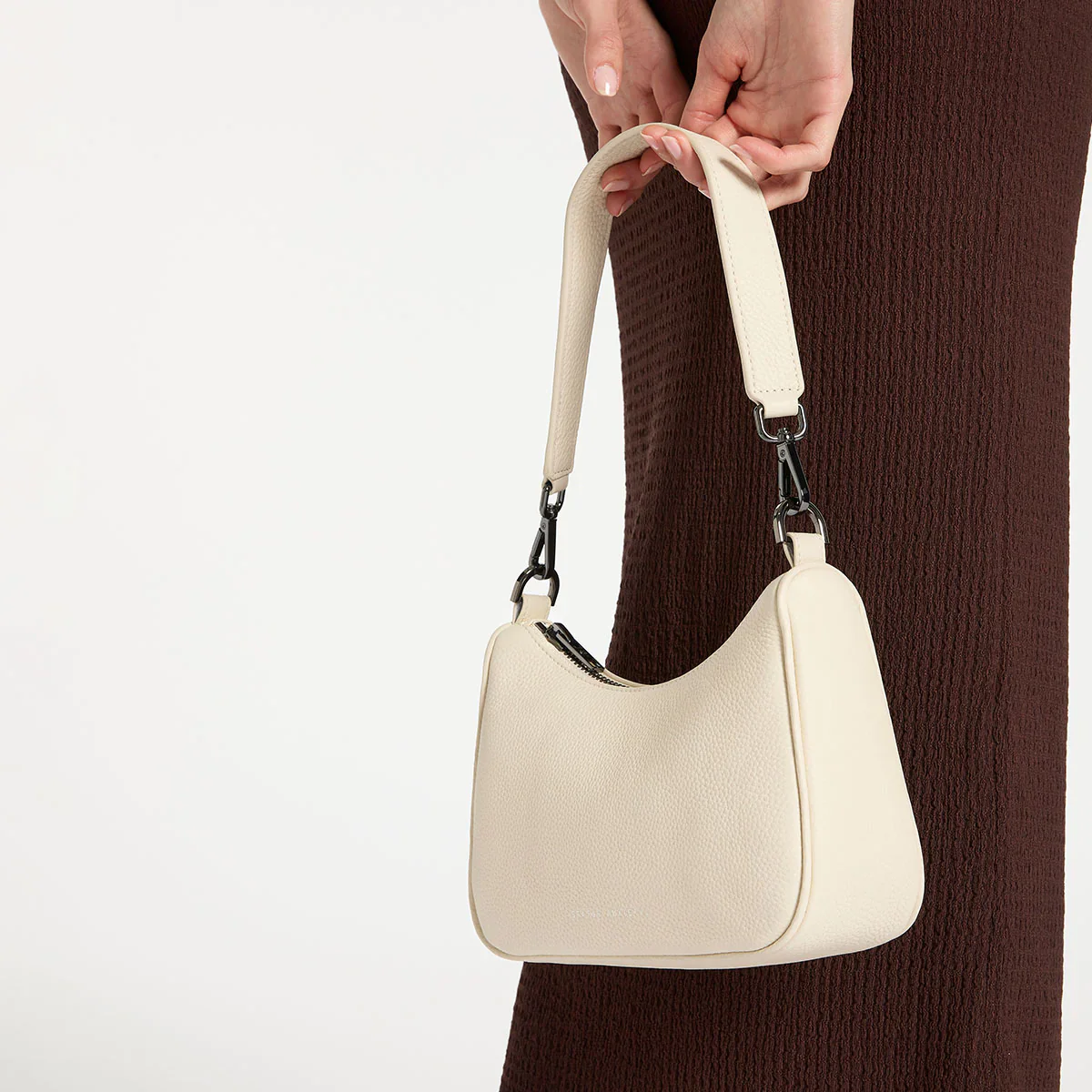 STATUS ANXIETY Womens Look Both Ways Leather Bag - Chalk - Image 14
