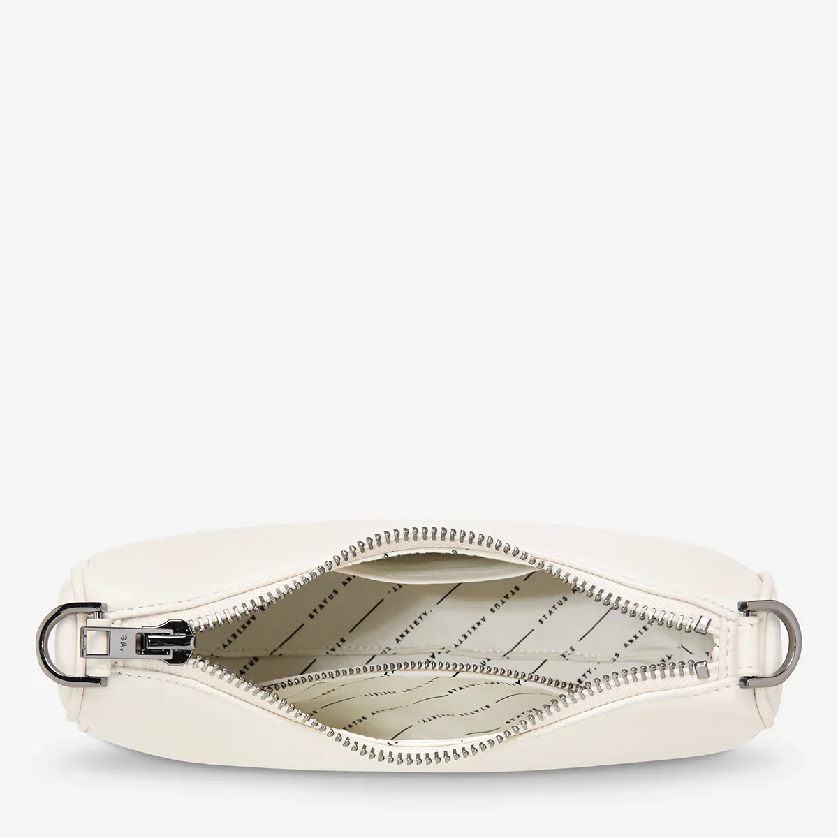 STATUS ANXIETY Womens Look Both Ways Leather Bag - Chalk - Image 9