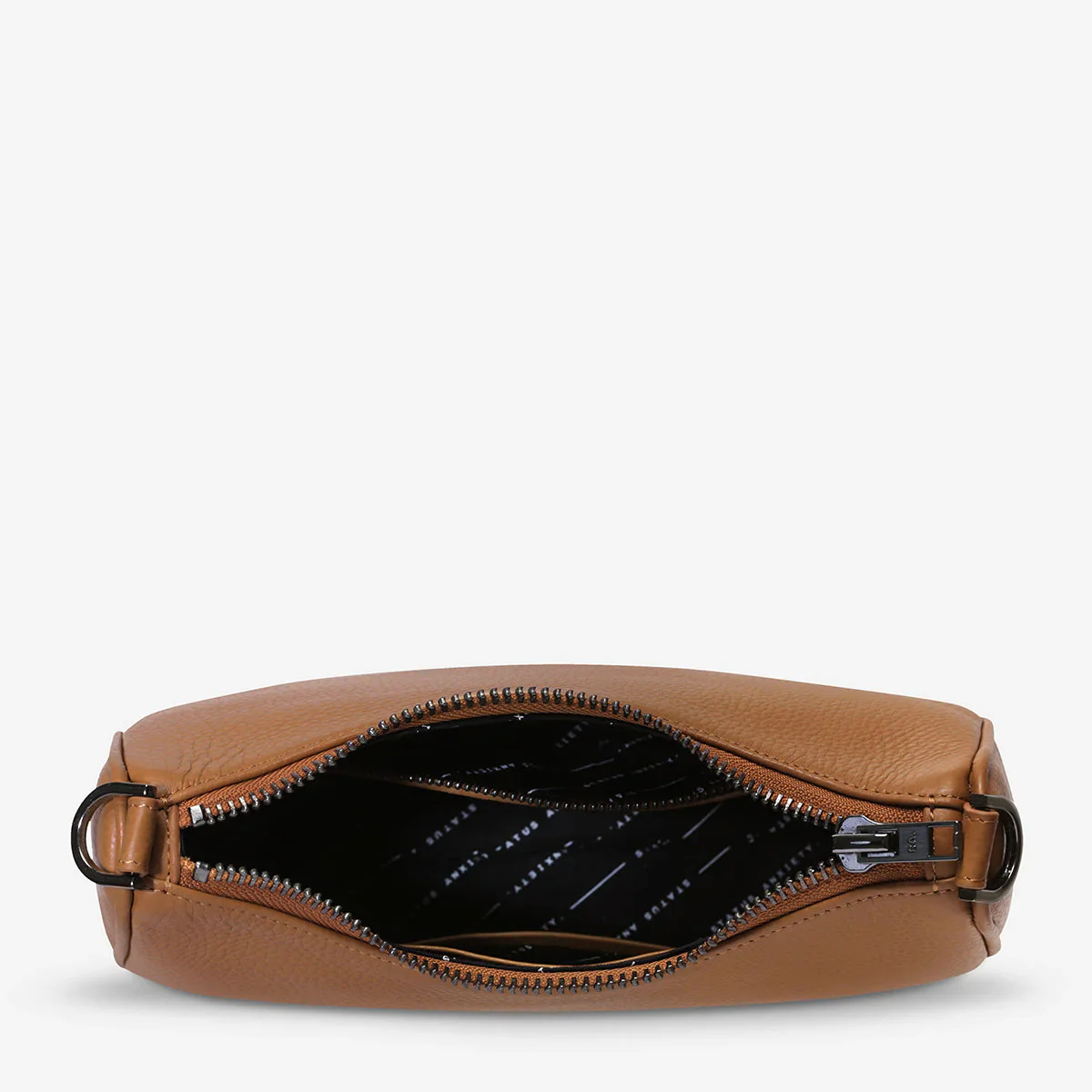 STATUS ANXIETY Womens Look Both Ways Leather Bag in Camel - Image 3