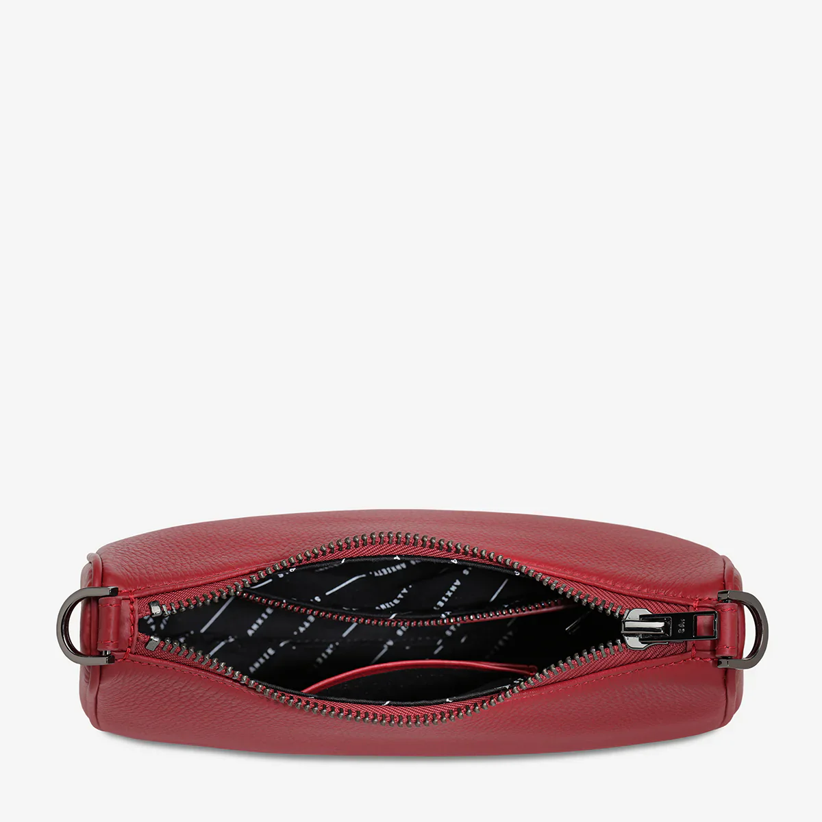 STATUS ANXIETY Womens Look Both Ways Leather Bag in Rouge - Image 10