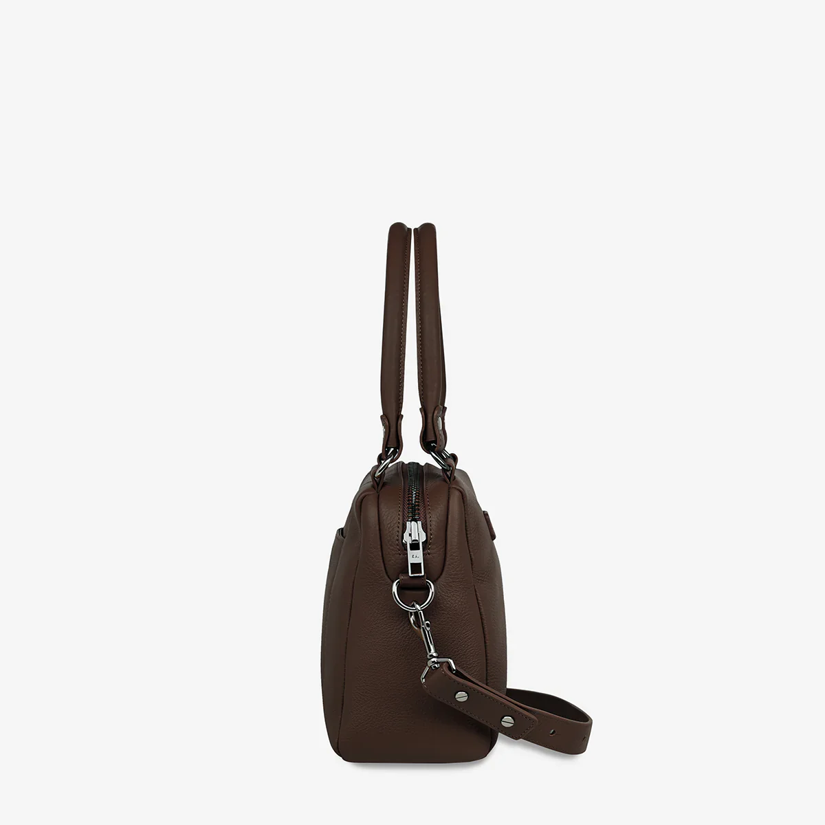 STATUS ANXIETY Womens Mini Mountains Leather Bag - Cocoa - Image 2