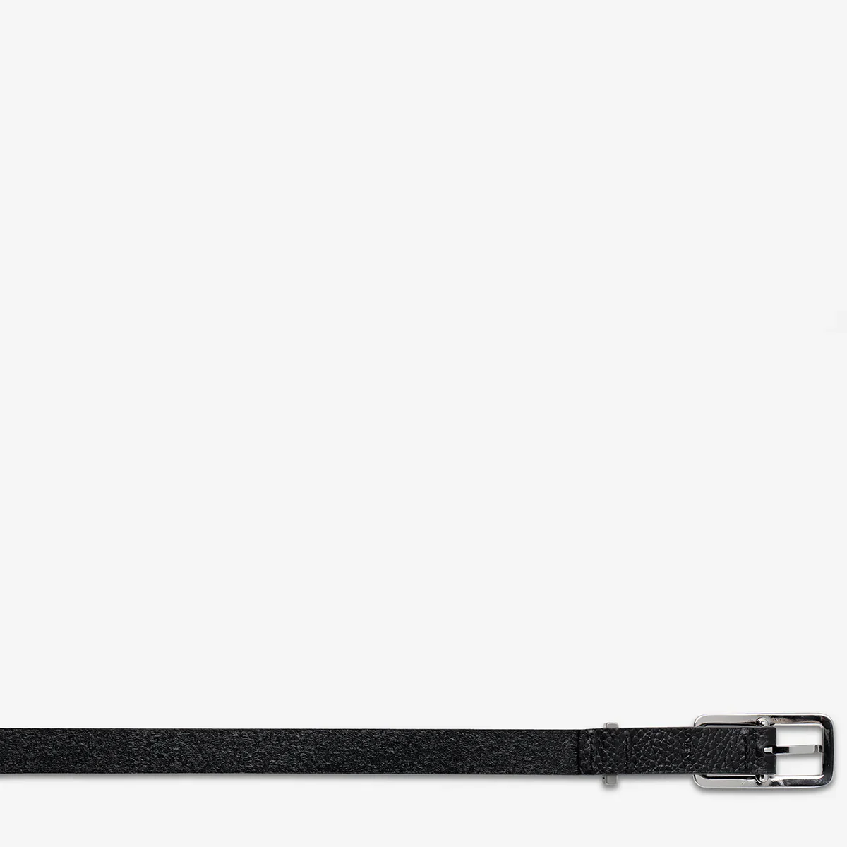 STATUS ANXIETY Womens Muse Leather Belt Black / Silver - Image 6