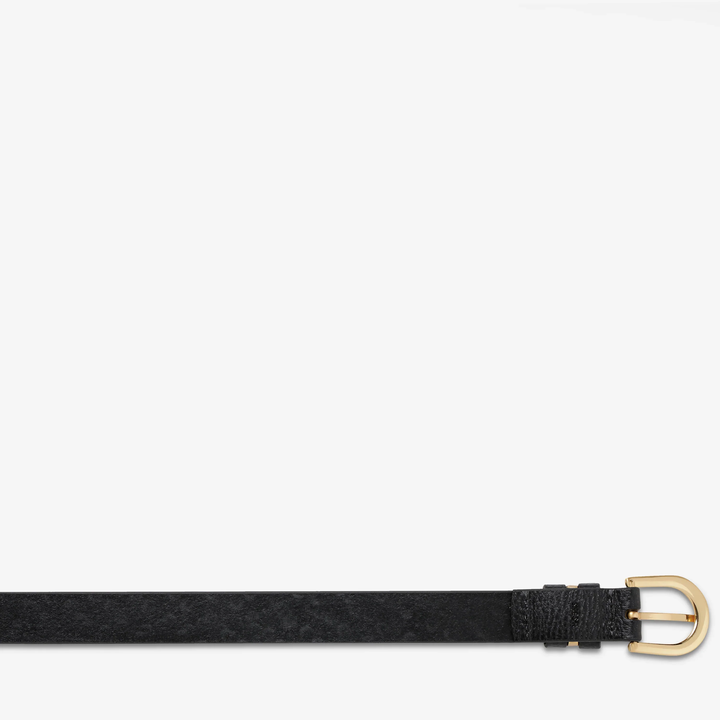 STATUS ANXIETY Womens Over And Over Leather Belt - Black/Gold - Image 5