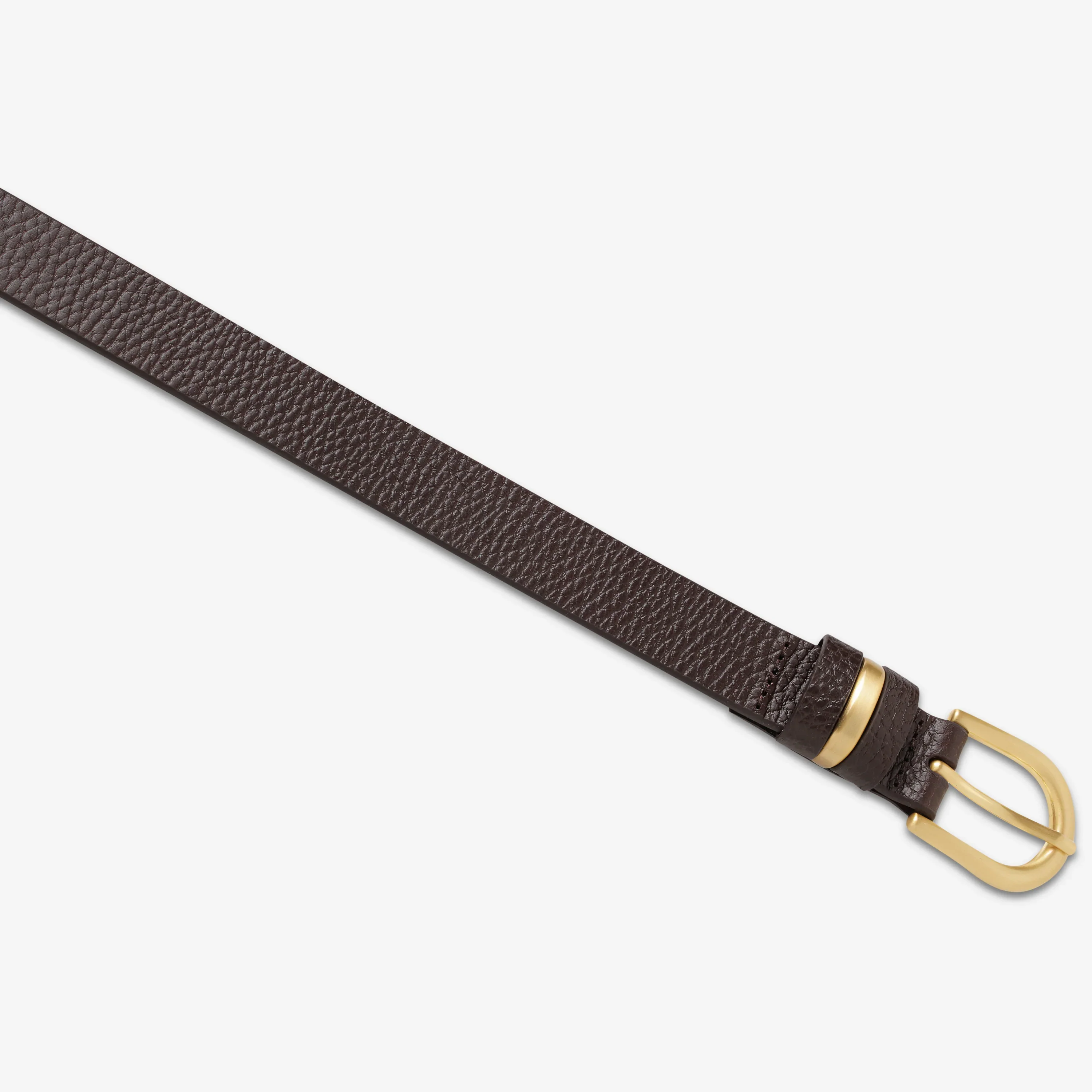 STATUS ANXIETY Womens Over And Over Leather Belt - Choc/ Gold - Image 4