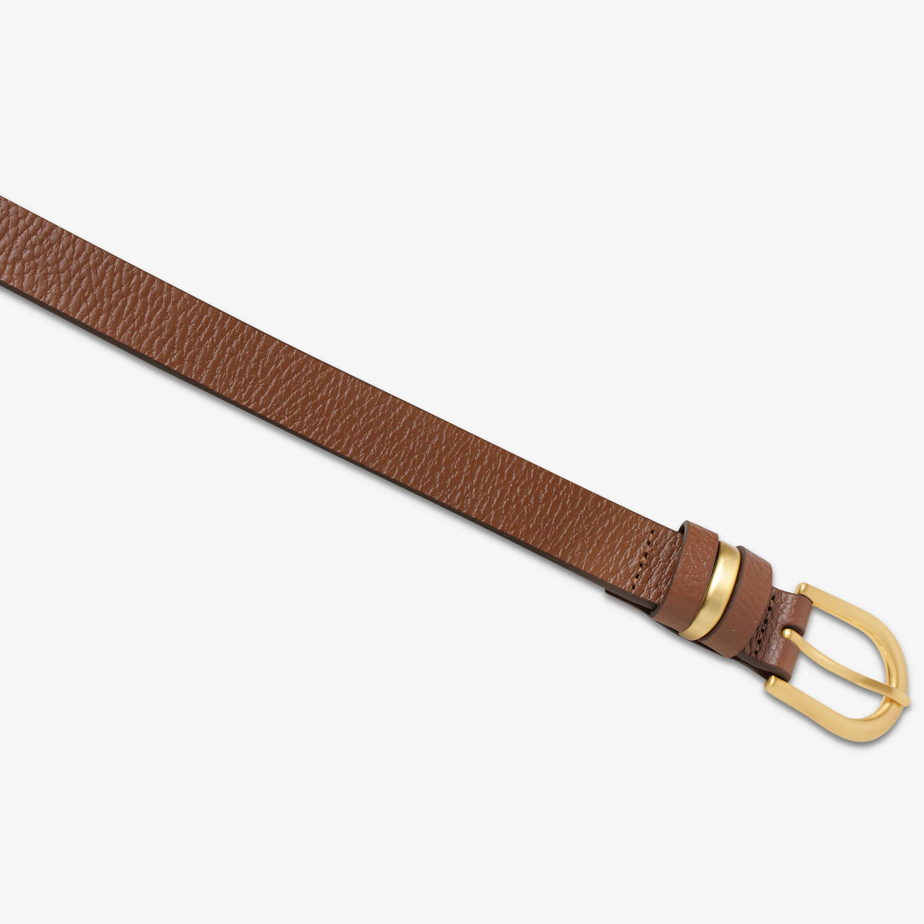 STATUS ANXIETY Womens Over And Over Leather Belt - Tan/ Gold - Image 3