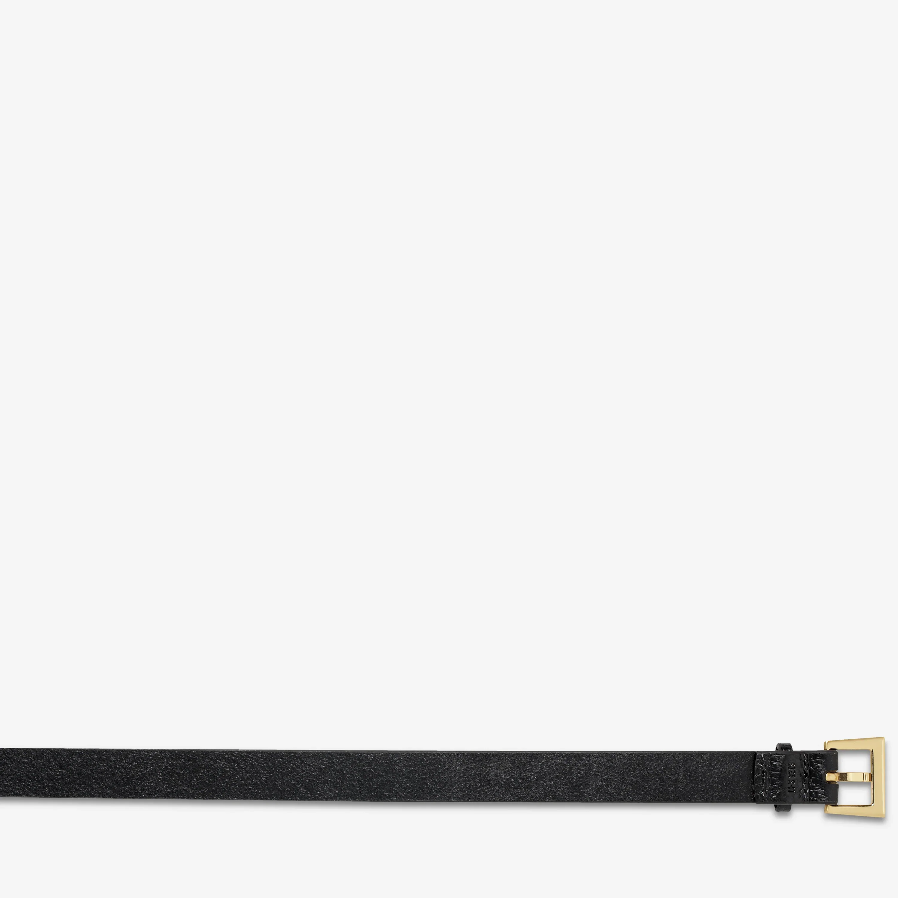 STATUS ANXIETY Womens Part Of Me Leather Belt - Black/ Gold - Image 5