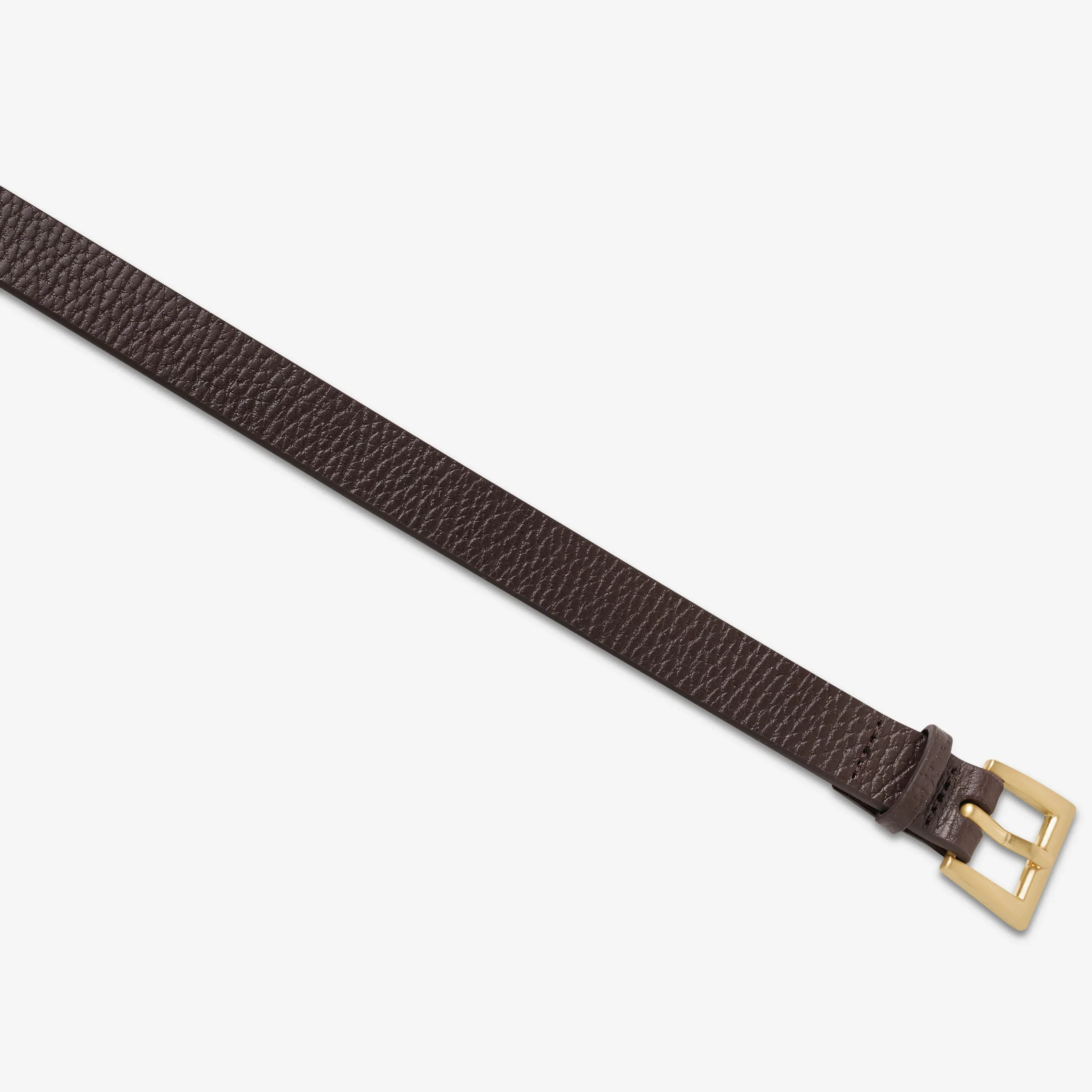 STATUS ANXIETY Womens Part Of Me Leather Belt - Choc/ Gold - Image 5