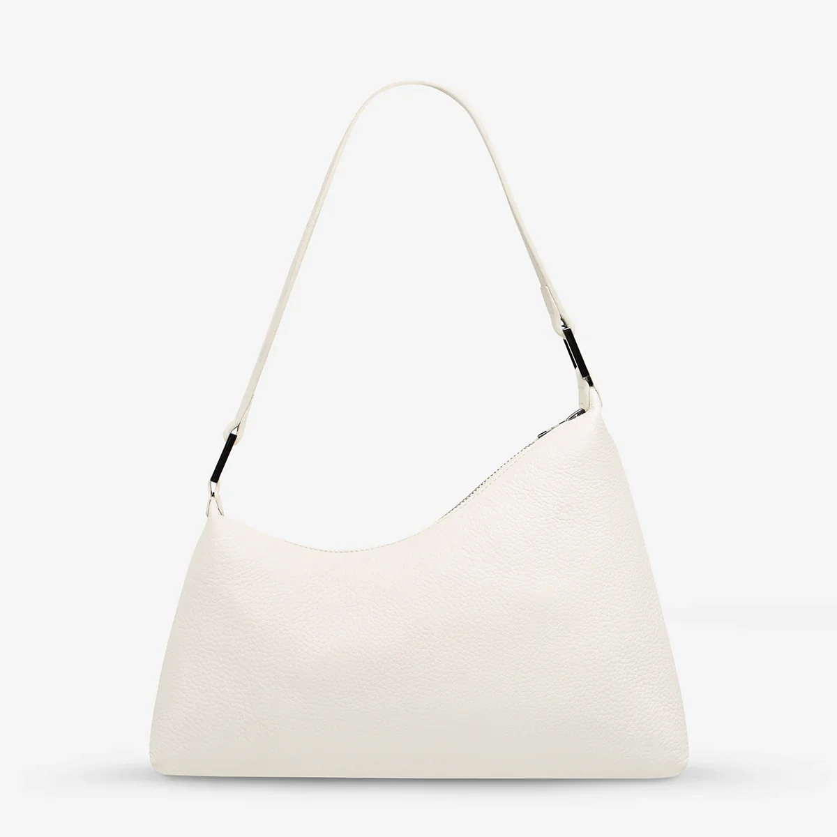 STATUS ANXIETY Womens Reverie Leather Bag - Chalk - Image 3