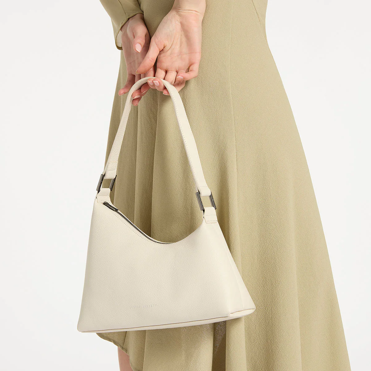 STATUS ANXIETY Womens Reverie Leather Bag - Chalk - Image 5