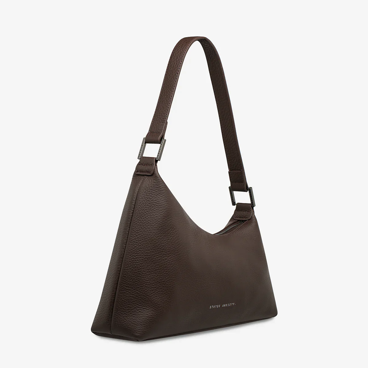 STATUS ANXIETY Womens Reverie Leather Bag - Cocoa - Image 7