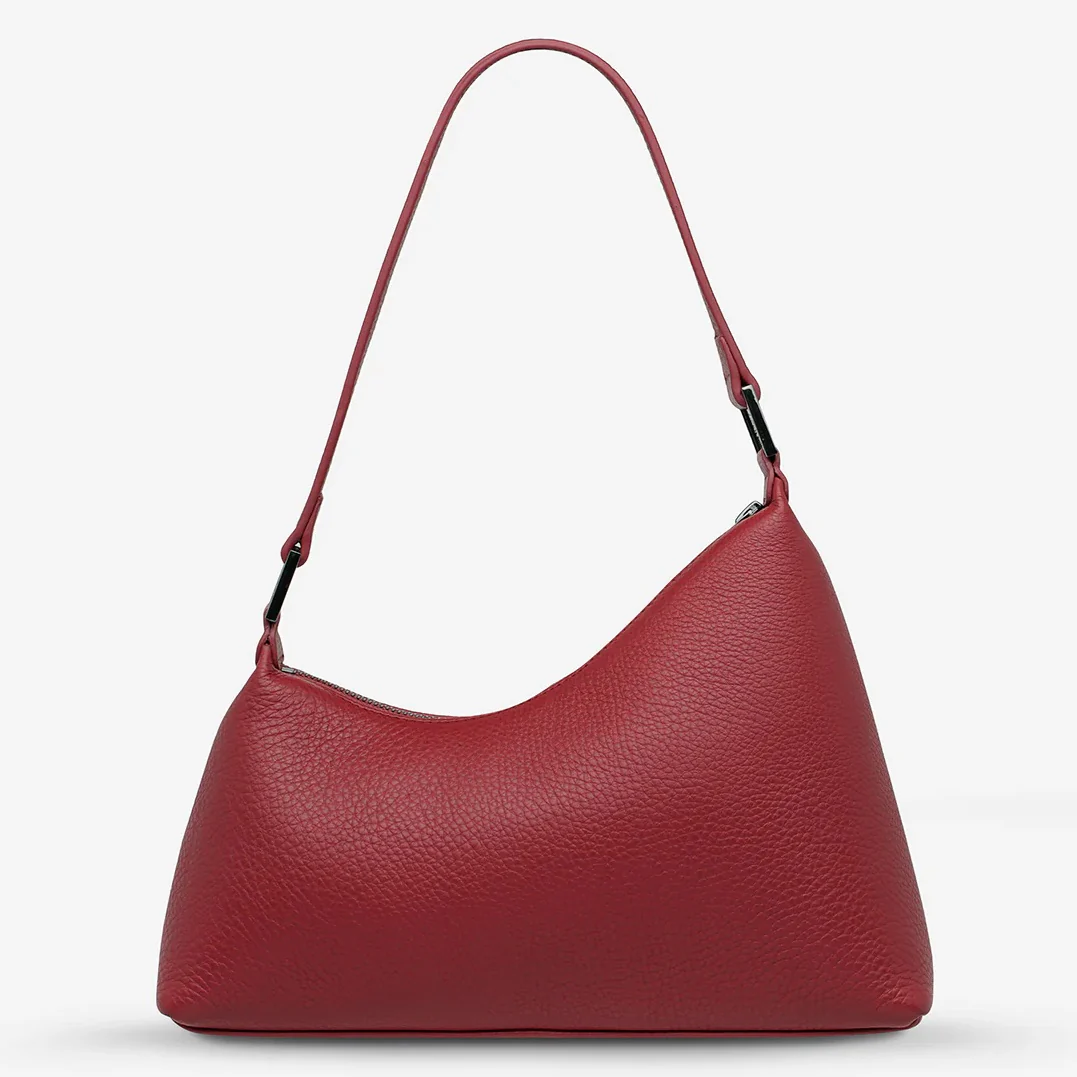 STATUS ANXIETY Womens Reverie Leather Bag Rouge - Image 2