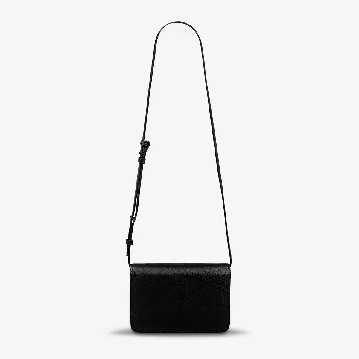 STATUS ANXIETY Womens She Burns Cross Body Leather Bag - Black Leather - Image 3
