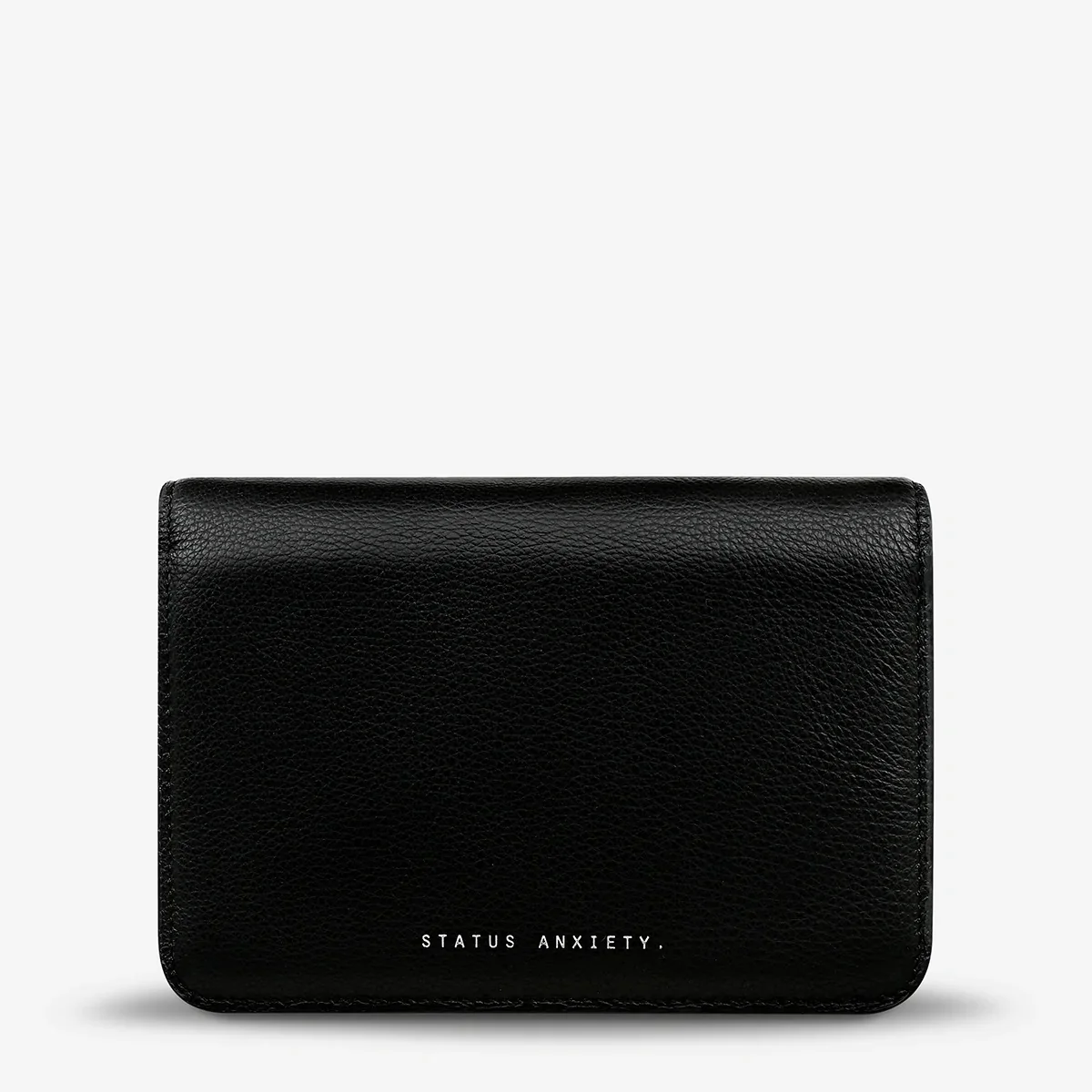STATUS ANXIETY Womens She Burns Cross Body Leather Bag - Black Leather - Image 6