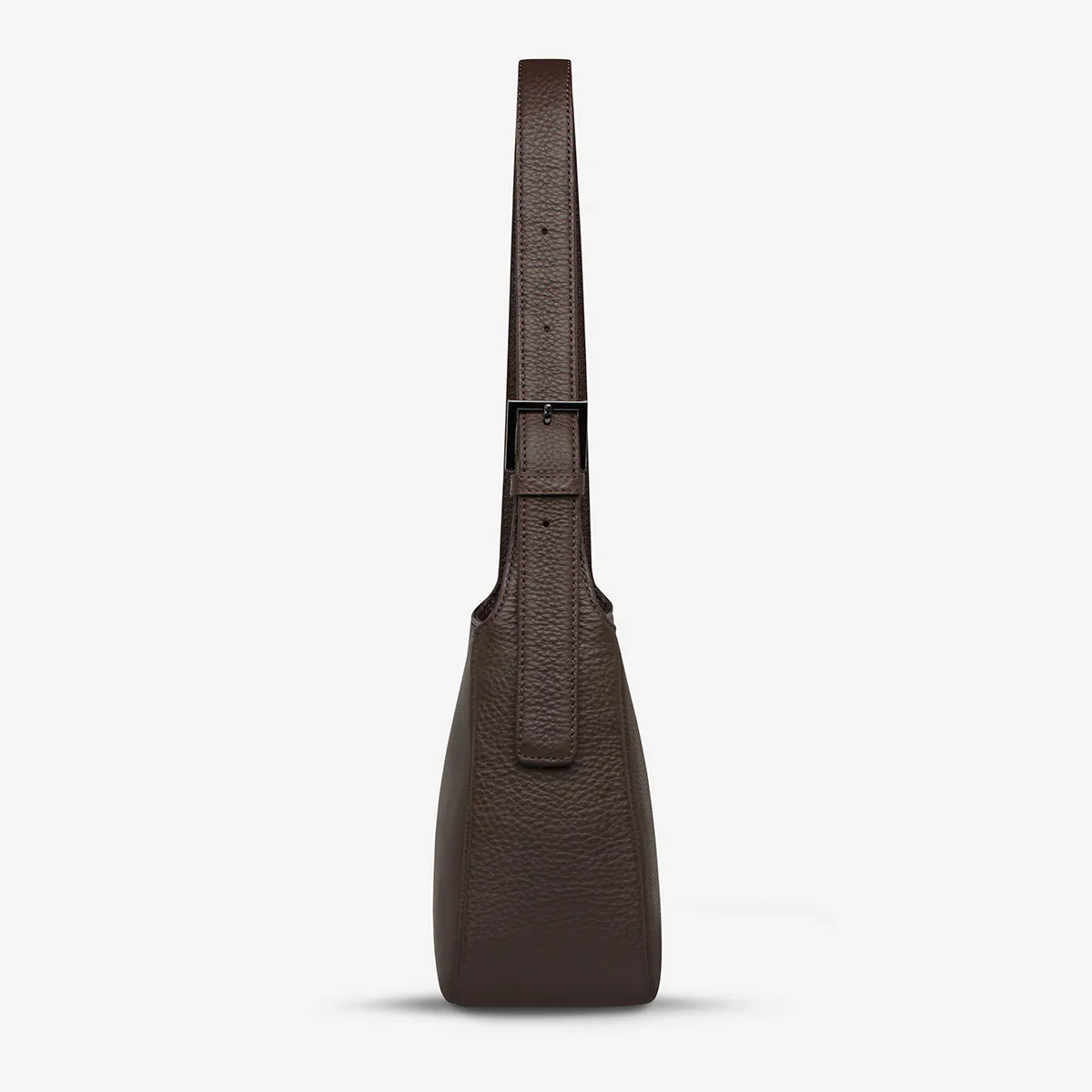 STATUS ANXIETY Womens Slipping Away Leather Bag in Cocoa - Image 3