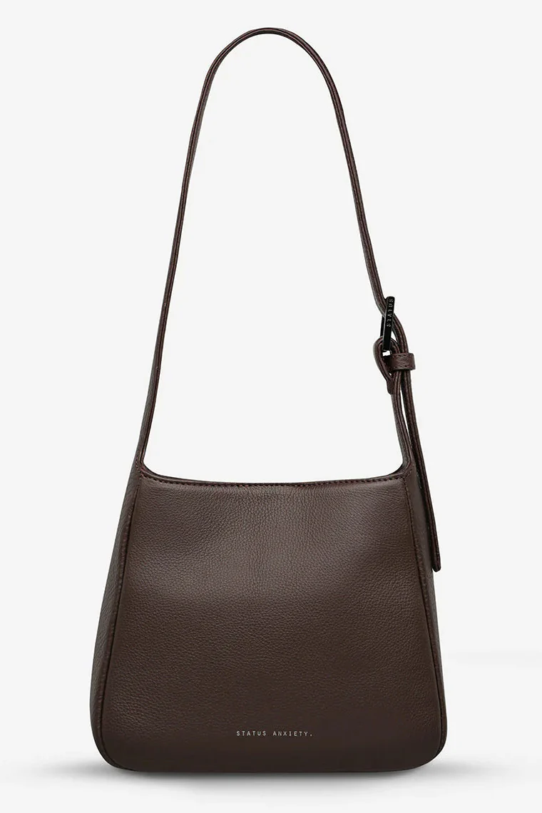 STATUS ANXIETY Womens Slipping Away Leather Bag in Cocoa - Image 5