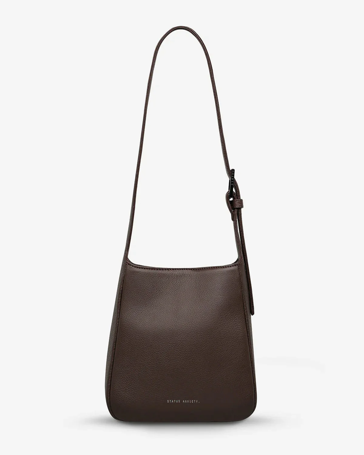 STATUS ANXIETY Womens Slipping Away Leather Bag in Cocoa - Image 6