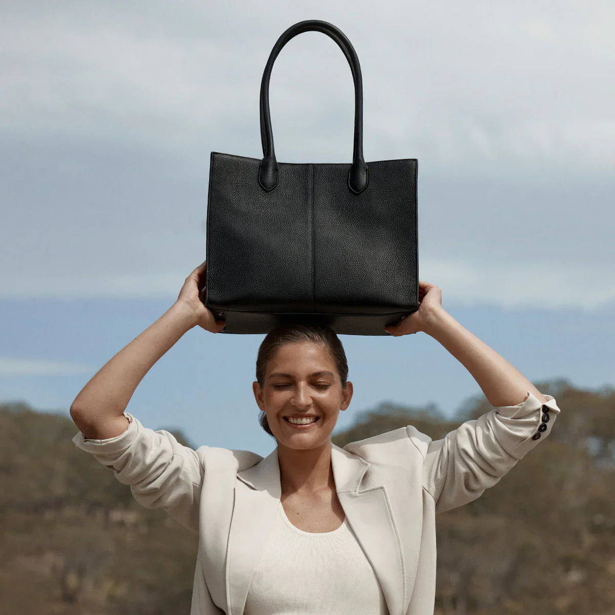 STATUS ANXIETY Womens Without Warning Leather Tote in Black - Image 13