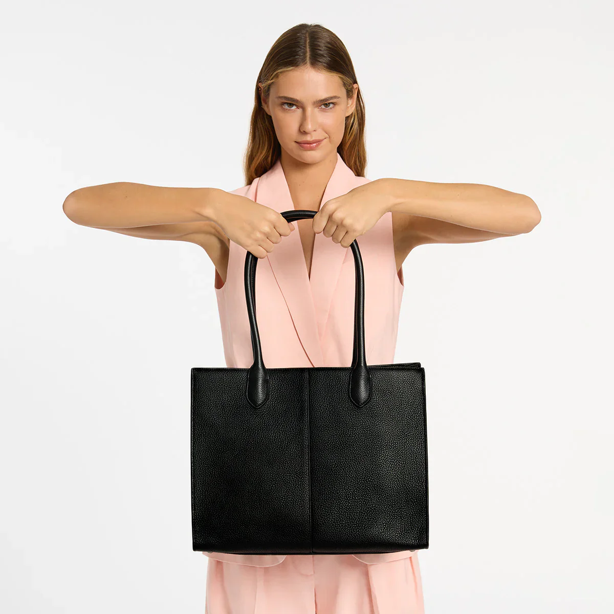 STATUS ANXIETY Womens Without Warning Leather Tote in Black - Image 14