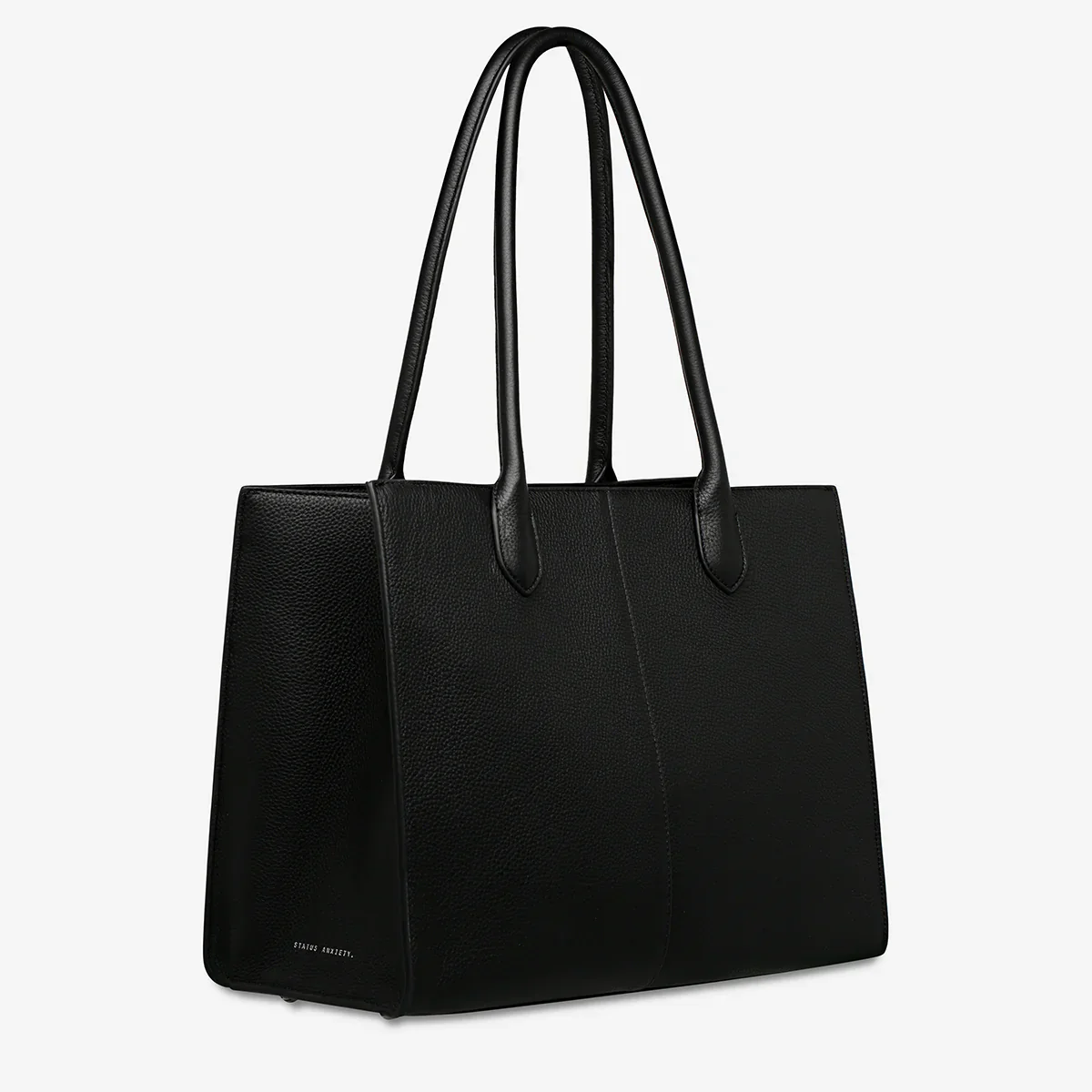 STATUS ANXIETY Womens Without Warning Leather Tote in Black - Image 3