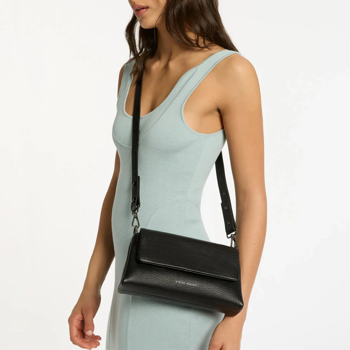 STATUS ANXIETY Womens Zenith Leather Bag - Black - Image 6