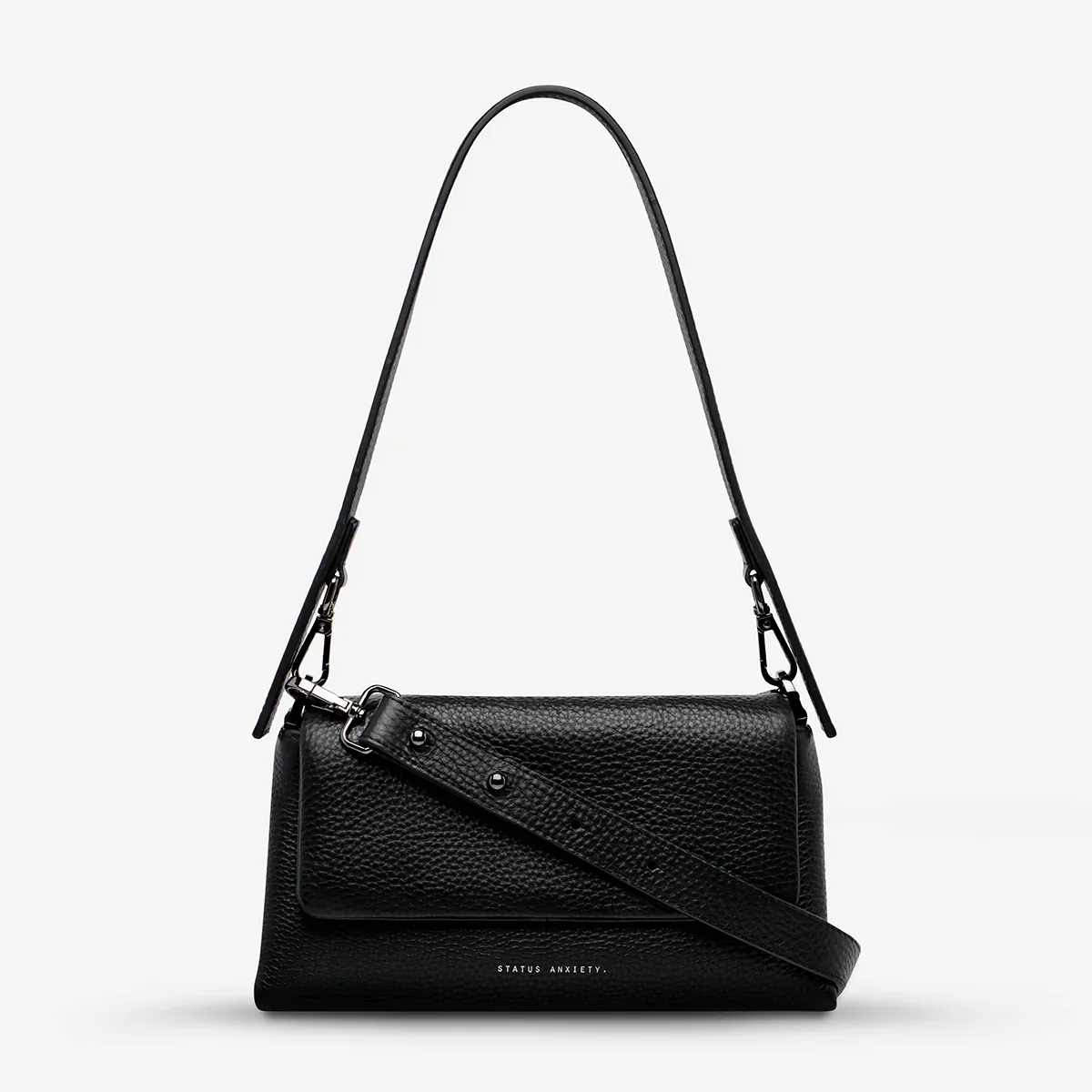 STATUS ANXIETY Womens Zenith Leather Bag - Black - Image 8